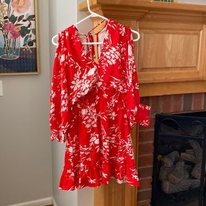 Lovestitch Red dress open back size extra small